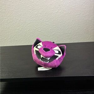 Kreepy Katz Kitty Katty Plush Purple Backpack Clip 4"